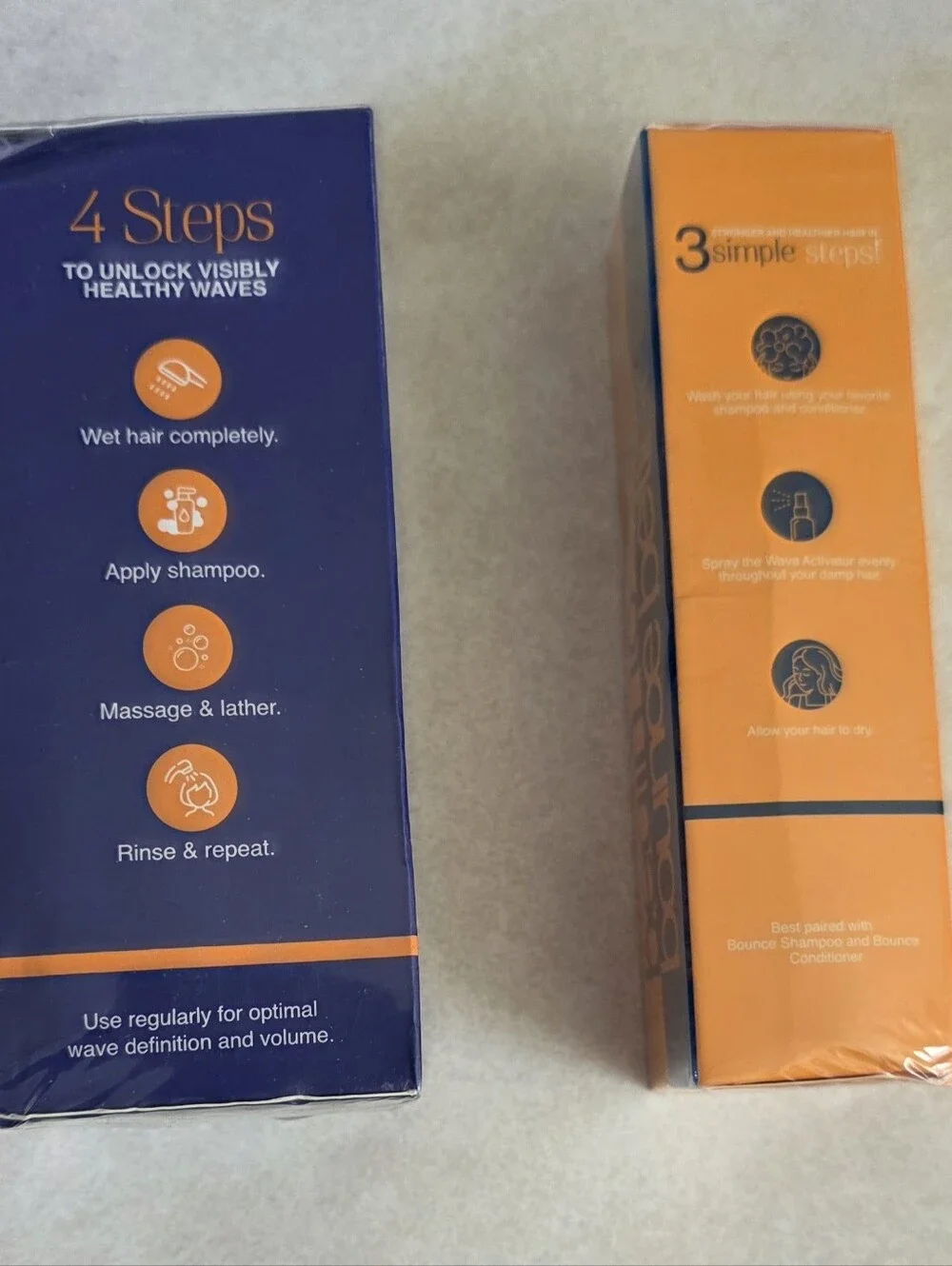 BOUNCE set of Wave Revival Shampoo 6.76 oz & Better Wave Activator Spray 3.38 oz